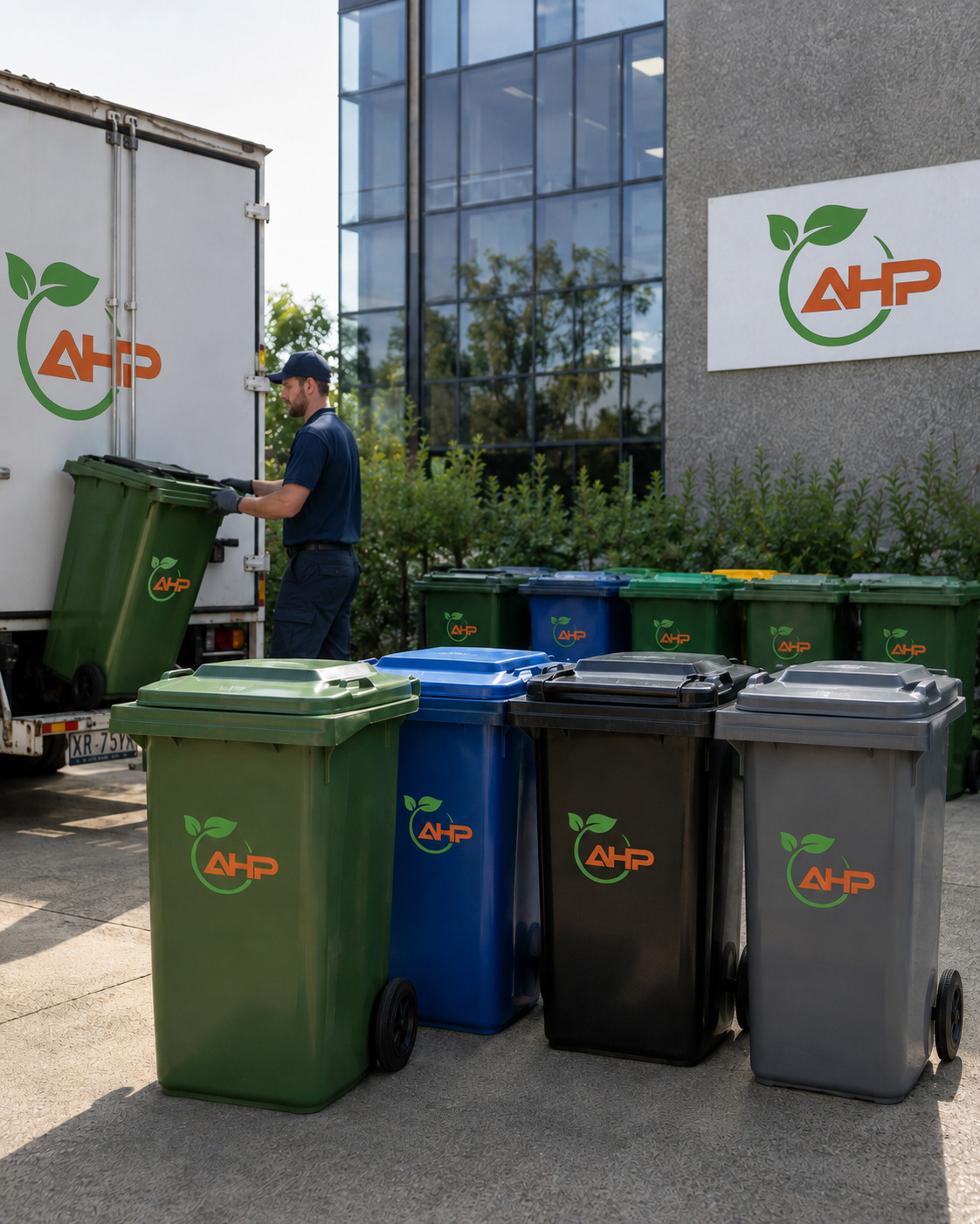 Wheelie bin limbah B3